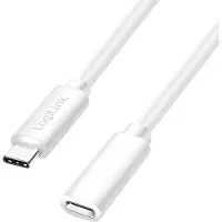 Logilink CU0221 Câble d'extension USB 2.0, blanc, 2,0 m