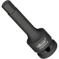 Vigor Embout de tournevis à frapper V7019-H10 1/2 pouce (12,5 mm) carré creux profil hexagonal intérieur SW 10 mm