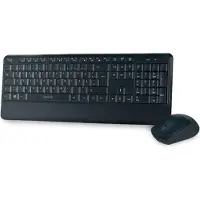 Logilink ID0161 Tastatur Maus Kombination Funk 2.4 GHz schwarz