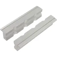 VAR Set Of 2 Aluminium Jaws For Bench Vise Workstand Gris 125 mm