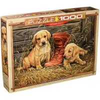Eurographics Puzzle Chiots avec vieille chaussure 1000 pièces