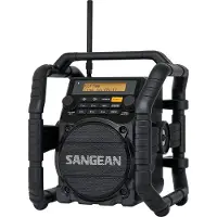 Sangean Radio DAB+/FM/RDS BT AuxIn USB 2Weckz. IP65 Netz/Akku sw