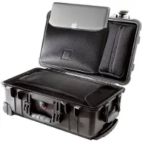 Peli Mallette de protection 1510 LOC avec monobloc (Mallette photo, 27.06 l), Housse pour appareil photo, Noir