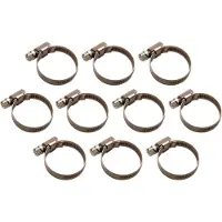 Bgs Colliers INOX 25 x 40 mm 10 pièces