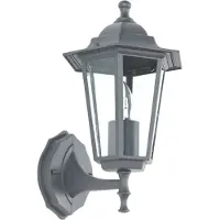 Licht-Erlebnisse Applique d'extérieur anthracite, résistante aux intempéries, en verre et fonte d'aluminium, pour cour, jardin, balcon ou porte – modèle PARIS