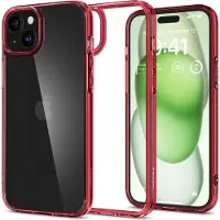 Spigen Ultra Hybrid Case pour iPhone 15 Plus - rouge