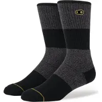 Crankbrothers Unisexe, Chaussettes de sport, Icon Casual Cotton Socks, gris/noir/or, S/M 37-42 (UE) 5-9 (US) (S/M), Multicolore, Or, Noir, Gris