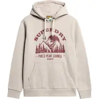 Superdry Sweat-shirt écru / rouge rubis