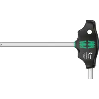 Wera 454 HF Tournevis hexagonal en T Hex-Plus avec fonction de retenue, 8 x 150 mm