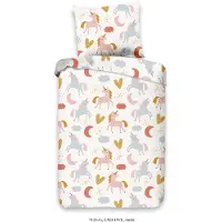 Good Morning Housse de couette enfant UNILOVE 100x135 cm Multicolore