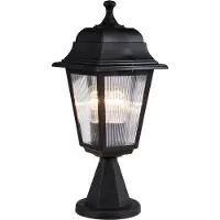 Lux.pro Lampe extérieure Ipswich Lampe de jardin extérieure Lanterne extérieure 1 x E27 Noir