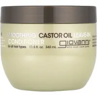 Giovanni Après-shampoing à Laisser Poser Lissant à l'Huile de Ricin [340 ml]