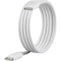 Renkforce USB-Kabel USB 2.0 USB-C Stecker, USB-C Stecker 1.00 m Weiss mit magne (1 m, USB 2.0, 60 W)