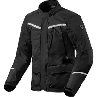 REV'IT! Voltiac 3 H2O Noir Argent Blouson Taille 2XL
