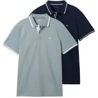 Tom Tailor T-Shirt marine / bleu clair / blanc