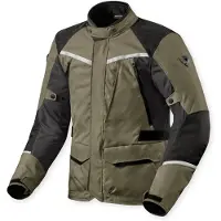 REV'IT! Veste textile de moto Revit Voltiac 3 H2O, vert/gris, L