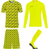 Uhlsport Progressive Bundle Long Sleeve Set Jaune M Homme