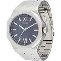 GUESS Montre à affichage analogique 'Emperor' marine / argent