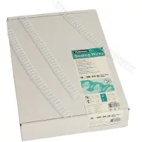 Fellowes Baguettes à relier en métal , format 10 mm, 100 p., pour perforelieuses à baguette métal 34 trous, blanc, 100