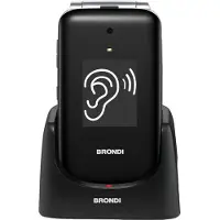 Brondi Amico Supervoice 7,11 cm (2.8 pouces) Noir Téléphone senior