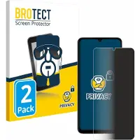 BROTECT Film anti-regards Anti-Spy Privacy Film de protection contre la lumière bleue (2 pcs, Xiaomi Poco C65), Téléphone portable : film de protection, Transparent