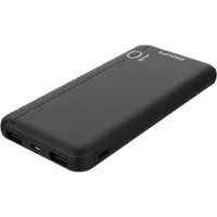 Philips Slim Powerbank 10000mAh mit LED + Micro-USB Kabel black (Phil-DLP1810NB/62)