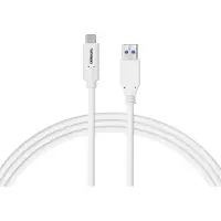 Celexon USB-C auf USB-A Kabel - USB 3.2 Gen 2x1 1,0m, weiss (1 m, 15 W)
