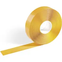 Durable Ruban de marquage au sol , résistant aux chariots élévateurs, autocollant, 30 m de long, jaune
