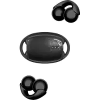 Devia Casque sans fil avec technologie Bluetooth 5.3 Écouteurs supra-auriculaires avec boîtier de charge Noir