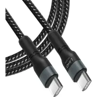 LINQ Câble de charge rapide USB-C / USB-C Power Delivery 60W Longueur 2m Noir