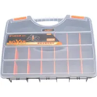 Boxer Boîte de rangement avec 21 compartiments – 31 x 24 x 5 cm – Compartiments réglables