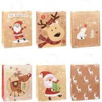 Tsi 12 Geschenktaschen Weihnachten Serie 1.6 Motiv sortiert 26,0 x 32,0 cm