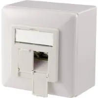 Digitus CAT 6A, classe EA, prise de données, compatible avec le design, montage en surface