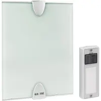 Grothe Set complet pour Sonnette sans fil 43303 500 m blanc, argent