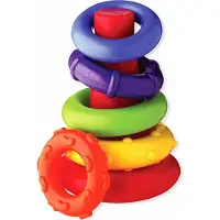 Playgro Anneaux empilables - Noir Canard Tour empilable - - UneTaille - Blocs Empilables