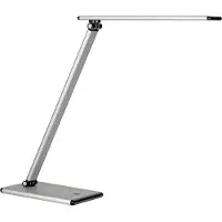 Unilux Desktop Lamp Led Double Joint And Tactile Metallic Gray Base 5w Argenté One Size / EU Plug 220V