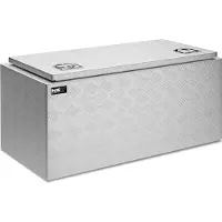 MSW Expondo Alubox en tôle striée - 90,5 x 44,5 x 40 cm - 172 L
