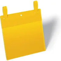 Cornat Pochettes pour documents avec languettes, l. 210 x H 148 mm (A5 paysage), 50 p., jaune