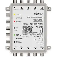 Goobay MS58-22RP (Multi commutateur), Parabole : accessoires, Argent