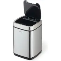 Durable Poubelle automatique NO TOUCH 6L, Argent, 342023