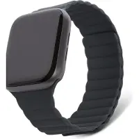 Decoded Silicone Magnetic Traction Strap Lite Apple Watch Series 1-10 / SE / Ultra (2) - 42/44/45/46/49 mm - Charcoal