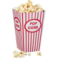 Relaxdays Sacs à pop-corn 48 pièces (48 pcs)