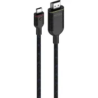 Unisynk Câble USB-C vers HDMI 4K60Hz Noir 1.5m (1.50 m), Câble vidéo, Noir