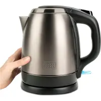 Black & Decker Bouilloire sans fil 1.2l 2200w acier inoxydable - - BXKE2202E -