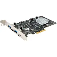 EXSYS GmbH Carte 4 ports USB 3.2 Gen2 PCIe (x4) avec 2x connecteurs A et 2x connecteurs C (Asmedia)