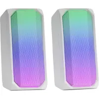 Mars Gaming Haut-parleur portable Bluetooth MSRGBW blanc 15 W 4 W