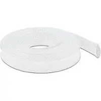DeLOCK Geflechtschlauch dehnbar 10 m x 25 mm weiß -