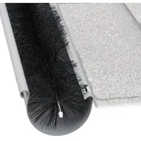 Relaxdays - Brosse De Gouttière, Protection De Gouttière, Contre Feuilles Et Oiseaux, Assure écoulement, 400 X 10 Cm, Noir