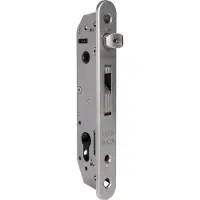 Locinox Serrure à cadre tubulaire Fortylock avec pêne crochet, PZ 92,DM 20 mm,têtière ronde,acier inoxydable