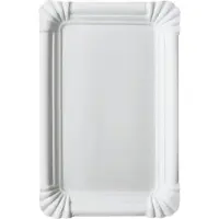 Papstar Assiette en carton, blanc, 130 x 200 mm, 250 p.